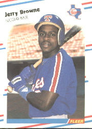 1988 Fleer Baseball Cards      462B    Jerry Browne COR#{(Black player)